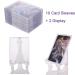 Qesonoo Top Loader Card Sleeves 10 Pack - Clear Acrylic Protectors for Trading Cards with 2 Display Stands - Baseball Sports Card Holder Case - White - Buy Online on GoSupps.com