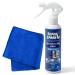 Silver Polish Cleaner Spray 8 Ounce with Cloth Pack Set - Gently Cleans and Removes Tarnish 16x16 inch Silver Cleaning Cloth for Sterling Silver Silverware Gold Platinum for a Sparkling Shine