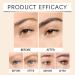 Eyebrow Makeup Pen Eyebrow Cream Pen Smudge-proof Double Head Makeup Brow Pencil Waterproof Eyebrow Care Pen for Home Dating Travel Hotel Light Brown - Buy Online on GoSupps.com