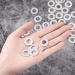 100 Aluminum Flat Washers with Center Hole for Bracelet DIY Craft Jewelry Making - Buy Online on GoSupps.com