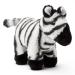 Zappi Co Ultra Soft Zebra Plush Toy (23cm Length) - 100% Recycled Eco-Friendly Newborn Gift Realistic Lifelike