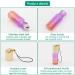 Rowiz 15PCS 5ml Purple-Orange Gradient Color Glass Roll on Bottles UV Protection Empty Sample Vial Essential Oil Glass Bottles with Stainless Steel Roller Balls and Golden Screwcap with Buckle - Buy Online on GoSupps.com