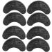 PULABO 4 Pairs Black Rubber Shoe Heel Plates Taps - Anti-Slip & Long-Lasting - Buy Online on GoSupps.com