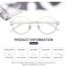 Cyxus Blue Light Filter Glasses - 2 Pack Round Metal Non-Prescription Anti-Blue Light for Computer & Phone - Buy Online on GoSupps.com