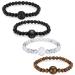 Yinkin 4 Pcs Anti Nausea Wristband Adjustable Acupressure Wristband Motion Sickness Bracelet Wristband Anti Dizzy Bracelet for Relieving Nausea Morning Sickness Car Travel Sickness