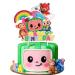 Birthday Party Supplies, Glitter Paper Cake Topper, Theme Party Decorations for Kids