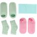 Qukaim Spa Socks Moisturizing Gel Socks and Neck Wrap Set for Home Beauty Salon Spa Socks for Moisturizing Dry Skin Cracked Heels and Cuticles - Buy Online on GoSupps.com