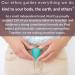 Kind Cup Menstrual Cup | Comfortable & Easy to Use | Eco-Friendly Period Solution for High & Low Cervix | Regular Size (Aqua) - Ship Worldwide - Buy Online on GoSupps.com