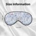 Blue Butterfly Print Sleep Eye Mask | Soft Blindfold with Elastic Strap for Travel & Night Sleeping - Buy Online on GoSupps.com