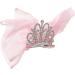 FRCOLOR Girl Hair Accessories bow pin bow clips bows for girls princess crown clip bows clips girl party crown cute birthday pink crown princess crown child Mesh rhinestones crown - Buy Online on GoSupps.com