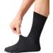Polawind Black Edema Neuropathy Men's Diabetic Socks 10-13 Wide, 13-15 Extra Wide - Compression Crew, Non-Binding & Doctor's Choice - Buy Online on GoSupps.com
