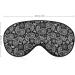 Buy White Paisley Flowers Sleep Mask for Women - Adjustable Elastic Eye Shades for Comfortable Sleep - Buy Online on GoSupps.com