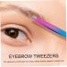 Gogogmee Stainless Steel Eyebrow Tweezers Beauty Tool Eyebrow Clip for Women Travel Eyebrow Clamp Brow Tool Eyebrow Tweezers with Brush Tweezers for Women Tweezers for Eyebrow Brow Clips - Buy Online on GoSupps.com
