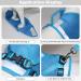 Meioro Adjustable Dog Harness with Leash - Soft Padded Vest for Small & Medium Dogs Reflective Design Dishwasher-Friendly Black & Azure Blue (XL 47-52cm) - Buy Online on GoSupps.com