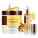 Kit masque et huile capillaire au collag ne - Soin des cheveux l'huile d'argan - R paration en profondeur - Masque pour cheveux secs et ab m s - Restaure la souplesse et la brillance de tous