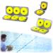 Hezhou 12 pieces of foam straight winder Fishing Pager-winder box fishing line storage Eva wire fishing wrapping board with storage box for hook fishing line