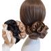 scicent Large Silk Scrunchie 2 Pieces Solid Satin Hair Ties Soft as Such Silk Elastic Scrunchie Daily Hair Bands Women's Fashion Headbands - Champagne - Buy Online on GoSupps.com