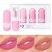 KISSIO Lip Gloss Set 3 PCS Moisturizing and Pigmented Lip Glaze Liquid Lipstick No Sticky Shine for Plumper Looking Lips Cruelty Free Group A 0.19 oz x3 01#