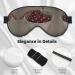 SSIMOO Black Cherry Sleep Mask - Adjustable Breathable & Fashionable Eye Mask for Ultimate Comfort | International Shipping - Buy Online on GoSupps.com