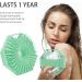 Antimicrobial Silicone Body Scrubber - Exfoliating & Eco-Friendly Shower Brush for Sensitive Skin (Mint) - Buy Online on GoSupps.com