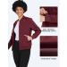 MoFiz Women's Bomber Jacket - Casual Spring & Summer Lightweight Zip Jacket in Red | XXL College Leisure Wear - Buy Online on GoSupps.com