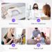 U-Shaped Manicure Nail Arm Rest Stand - White Microfiber PU Leather Cushion for Nail Tech - Perfect for Acrylic Nails - Buy Online on GoSupps.com