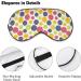 Colorful Dots Sleep Mask for Women | Adjustable Eye Shades with Elastic Strap - Perfect for Restful Sleep - Buy Online on GoSupps.com
