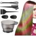 Hair Dye Set Hair Tinting Bowl Ear Cover Hair Agitator Dye Brush Hairdressing Supplies for Barber Home Salon - Buy Online on GoSupps.com
