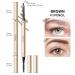 Docolor Waterproof Micro Eyebrow Pencil Duo, Soft Brown & Black - 2 Pack - Buy Online on GoSupps.com