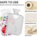 2L Durable Heat Bottle for Pain Relief - Colorful Ladybug & Flower Design | Warm-Up Bag for Hands Feet Shoulders & Neck - Ideal for Cramps & Heat Therapy - Buy Online on GoSupps.com