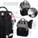 Pomelo Stylish Baby Diaper Backpack - Multifunctional Water-Repellent Large Capacity with Diaper Pad | Black & Gray - Buy Online on GoSupps.com