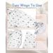MOXTOYU 100% Cotton Baby Sleep Bag 2.5 Tog | Arms Up Design Swaddle Blanket | 2-way Zipper | Newborns Gift | 0-6 Months Stars S(0-6M) - Buy Online on GoSupps.com