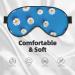 White Daisy Light Blocking Eye Mask - Soft Adjustable Sleep Mask for Travel & Yoga - Buy Online on GoSupps.com
