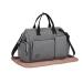 Kono Baby Changing Bag Nappy Diaper Bags for Mom and Dad Large Travel Tote Messenger with Changing Mat Grey