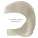 Buy If Salife 22-Inch Gray Remy Invisible Tape Extensions - 20Pcs 50g Silky Straight Real Hair | Skin Weft Remy Tape Extensions - Buy Online on GoSupps.com