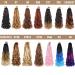 COOKOO 9 Pack 22 French Curl Braids Natural Black Pre Stretched Crochet Braiding Hair | Synthetic Extensions for Boho Box Braids - 1B 22 Inch (Pack of 9) - Buy Online on GoSupps.com