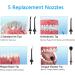 Water Dental Flosser Cordless - 300ML Portable Oral Irrigator with 3 Modes, 5 Water Jet Tips, IPX7 Waterproof - Teeth Cleaner for Braces, Travel - Black - Buy Online on GoSupps.com