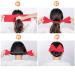Qazuwa Magic Hair Node - French Twist Bun Maker | 4-Piece Donut Hair Dutt Set for Thick & Long Hair - Available in Red Black Pink White - Buy Online on GoSupps.com