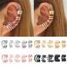 20 PCS Hair Braids Dreadlock Non-Piercing Ear Clip Beads for Women Men - Styling Jewelry Tools in Gold, Silver, Black, Rose Gold - Buy Online on GoSupps.com