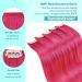 Runature Hot Pink Clip-In Extensions | Real Remy Hair | 40cm 25g | Colorful & Smooth 16 Inch Hair - Buy Online on GoSupps.com