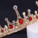 Frcolor Queen Crowns | Rhinestone Baroque Vintage Wedding Tiara & Crowns in Red - International Shipping Available - Buy Online on GoSupps.com