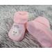 Royal Icon 2 x Pairs Baby Booties 0-3 Months | Soft & Stylish Newborn Slippers | Ideal for Indoor & Outdoor Use | White Pink Teddy Design - Buy Online on GoSupps.com