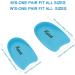 Koxmak TPE Gel Heel Cups 2 Pairs Women's (Size 4.5-12) - Heel Pain Relief & Shock Absorption - Buy Online on GoSupps.com