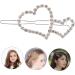 Beaupretty Metal Hairpin Women Sparkly Hair Accessories Pearl Hair Barrettes Diamond Hair Clip Hair Clips Accessories Wedding Hair Clips for Brides Pearl Tiara Miss The Flowers Side Clip - Buy Online on GoSupps.com