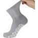 Men's Non-Skid Diabetic Cotton Quarter Socks - 12 Pack, Size 10-13, Grey - Buy Online on GoSupps.com