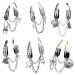 Set of 2/6 Gothic Halloween Barrettes Hair Clips with Chains Punk Hip Hop Style Hair Accessories (M A+B+C) M A+b+c