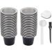 EMUKOEP Lot de 50 capsules de caf en aluminium de 15 ml dosettes de caf autocollants pour couvercle cuill re et pinceau pour un usage unique (noir) - Buy Online on GoSupps.com