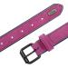Didog Soft Padded Leather Dog Collar with Personalized Engraved Name Tag - XX Large (50-60 cm) - Perfect for Small & Medium Dogs - Purple - Buy Online on GoSupps.com