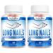 NutraPro Nail Growth Vitamins for Stronger Nail - No More Chipped Nails.Nail Strengthener and Growth Supplement Gummies Grow Strong Long Nails with Biotin and Collagen Gummies. 60 Count (Pack of 2)