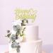Sumerk Gold Glitter Happy Birthday Cake Topper 1PC Cake Toppers for Birthday Party Decorations Supplies - Buy Online on GoSupps.com